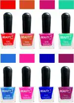 OUR Beauty Multicolor High Quality Quick Dry Long Lasting Hd Colors Nail Polish 2Feb73, 64 ml (Set Of 8)