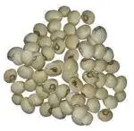 NISARG ORGANIC FARM White Gunja I 100% Natural, Organic I White Gunja Ratti I Rosary Pea I Latumoni for Laxmi/Mahalaxmi Pooja or Wealth I Healthy Seeds - 21PCs