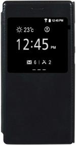 BINTAGE Flip Cover for Coolpad Note 3 Plus (Black, Dual Protection, Pack of: 1)