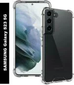 XOVO Back Cover for SAMSUNG Galaxy S23 5G, SAMSUNG Galaxy S28 (Transparent, Dual Protection, Silicon, Pack of 1)