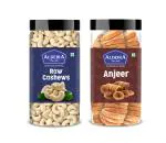 Aldeira Dry Fruits Combo Pack: Cashews & Figs Mix, (200g x 2) Combo Pack of 2 | Fresh & Healthy