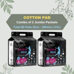 Cailin Care Cotton Day & Night Protection Sanitary Pad Sanitary Napkin (Total 80 Pads | XXL | 280mm)