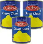 Yuvraj Sweets Kesar Cham Cham Mithai Combo Tin Pack 3 (1 kg x 3)