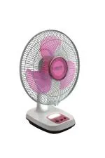 Orbit kingshan KL-1202 Rechargeable With LED Light | 500 mm | Blade Table Fan (White)