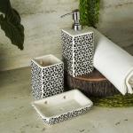 The Decor Mart Ceramic Monochrome Bath Accessory