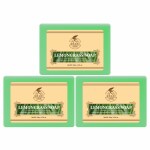 KA Khadi Ark Herbal Natural Handmade Lemongrass Bath Soap 125gm each Pack of 3