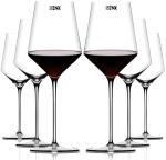 Binzo Transparent Glass Red Wine Glass, 430 Ml (Pack Of 6)