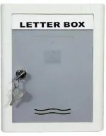 Aura Plast Grey Plastic Wall Mounted Mailbox