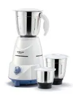 EVEREADY GLOWY 500WATT 3 JAR WHITE AND BLUE MIXER GRINDER