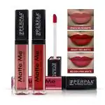Perpaa Reddish Pink, Peach Nude, Bright Red Lipstick (Pack Of 3)