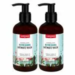 Sirona Natural pH balanced Intimate Wash with 5 Magical Herbs & No Chemical Actives - Helps Reduce Odor, Itching & Maintains Hygiene for Men and Women - 200 ml (Pack of 2)