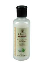Khadi Shuddha Curd & Aloe Vera Shampoo 210 ML - Fight Dandruff & Smoothen Hair (SLS, SLES & PARABEN FREE), white, 210 ml