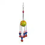 Taiyo Pluss Discovery Bird Toys Colourful Parrot Toys Pet Bird Cage Toy With Hanging Bell