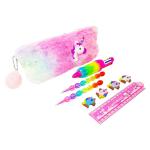 Parteet Multicolor Unicorn Stationary Set Combo ,Pack of 6