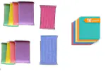 Whinsy Pack Of 10 Muliti Scrubber + Pack Of 10 Wipes- Sponge Non Stick Scrubber With Wipes
