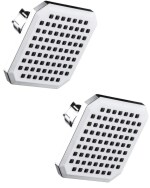 Transform Your Bathing Experience with ENNIUS Square Showr: Premium 4 inch No-Rod Shower Curtain - Stylish, Space-Saving, and Easy Installation - Pack of 2