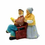 pujaNpujari Dada Dadi Old Couple Showpiece Figurines for Home Decor