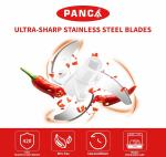 Flare Sanctum 450ml Chopper for Vegetables & Fruits Kitchen Dori Handy Vegetable and Fruit Manual Salad Maker Vegetable Quick String Chopper Machine, Cutter - 3 Stainless Steel Blades