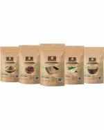 VEDICINE Pure And Natural Amla Reetha Shikakai Neem Multani Mitti Powder for Hair Care - (50gmx5)