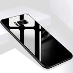 RUPELIK (Glass Back Samsung Galaxy S8 Plus Black) Luxurious Toughened Glass Back Case with Shockproof TPU Bumper Case Cover for Samsung Galaxy S8 Plus (Black)