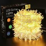 Gesto Warm White Led Serial String Lights, Waterproof Copper Wire Golden Lights for Home Decoration | Yellow Light for Diwali Decoration,Lights for Balcony Outdoor,Christmas, (19 Meter | Pack of 1)