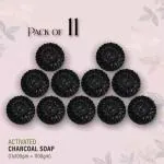 Badahair Activated Charcoal Bath Soap, 100 G (Pack Of 11)