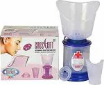 Crescent 3 in 1 Facial Steamer with 3 attachment for Face, Inhaler, Nozzle, Pack of 1, Red