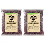 FARMUP Dried Cranberries, Unsweetened, Raw, Sundried (200g Pack of 2) - 400g