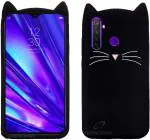 AmericHome Realme 5 Pro, Model RMX1971 Black Rubber Shock Proof Mobile Back Cover