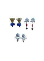Mayilirahu Handicrafts Handmade Stylish Attractive Earrings Pack of 3