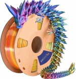 Protomont TECHNOLOGIES Silk TRI Color Red, Yellow, Blue: 1.75mm PLA 3D Printer Filament | Premium Silk Finish , High Dimensional Accuracy, Wide Compatibility