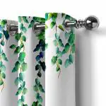 Vel Design Printed Window Curtain For Door Living Room , Bed Room , Home (7 FEET- Door-Pack of 2)