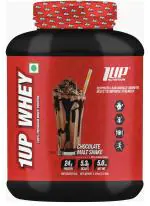BIGNLEAN.COM 1UP Nutrition Whey Concentrate 100% Premium Whey Protein 4.4 lbs 54 Serving Chocolate Milkshake