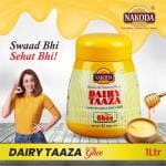 Nakoda Dairy Taza Premium 1 Liter Danedar Cow Ghee | Pure Cow Ghee | 1Liter