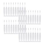 Mmak White Polypropylene Anti Clogging Nozzle Shower Hole Cleaning Small Gap Cleaner Multifunctional Tool For Mobile, Keyboard (Pieces Of 40)