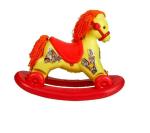 myhoodwink 2 in 1 Baby Sultana Push Horse Rider and Ride on Rocker Toy for Kids Age 1-5 Years (Yellow-Red Color)