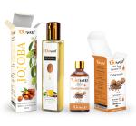 GO WOO Pack of 2 Cedarwood Essential Oil and Coconut Carrier Oil - 100% Pure & Natural Oil For Hair