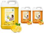 GEINE & DENV Liquid Dish Wash Gel Yellow And Orange Dish Cleaning Gel (Combo Of 3)