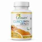 Grenera Curcumin Piperine Extract Capsules 1100 mg | Non GMO, Gluten Free - 90 Capsules