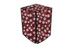 The Furnishing Tree PVC Washing Machine Cover Front Load Compatible for LG 9 kg Inverter Washer Dryer F4J8VHP2SD.AESPEIL Floral Pattern Red