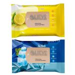 LIEVE Combo Pack of Lemon + Ice (Pack of 4) Cotton Face Cleaning Wet Wipes Makeup Remover Facial Wash Napkin Face Wipes Multi-Purpose for Men and Women (25 Wipes in Each Pack)