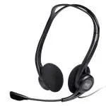 Logitech H370 Stereo Wired Over Ear Adjustable Headphones (Black)