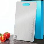 careshare Stainless Steel Chopping Board for Kitchen - Heavy-Duty Cutting Board for Vegetables, Fruits Cutter, Meats, vegitable Chopper Boards, Premium Metal Chopping Board (Medium) (31.8CM X 21CM)