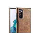 Rakulo PU Leather Flexible Back Cover Case Designed for Samsung Galaxy Note 20 Ultra (Brown)
