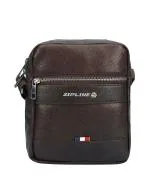 Zipline Store Brown Cross Body Travel Office Business Messenger One Side Shoulder Bag for Men and Women