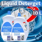 ZIVANTIX Fab Liquid Detergent Blue 10Liter Surf Excel Liquid Detergent - Front Load Washing Machines