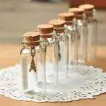 NP White Glass Message Bottle (Pack Of 2)