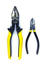 PERFECT TECH Combination Cutting Plier 8 I nch | Side Cutting Plier 6 Inch | Anti-Rust Properties For Gripping | Industrial & Plumber Hand Tools | Pliers For Home Tool Kit | Pliers For Electronic Repair | Double Dip Set
