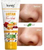 KURAIY Natural Ubtan Facial Cleanser Refreshing Oil Control Brightens Skin Cleans Face Wash