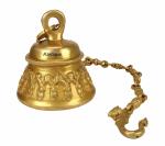 Kartique Temple Decor Deep Sound Bell Hanging Chain - 12.7 x 12.7 x 15.2 cm